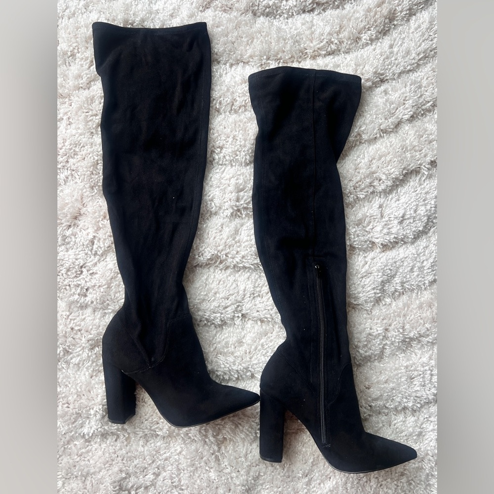 Size 8 Express wide calf thigh high boots